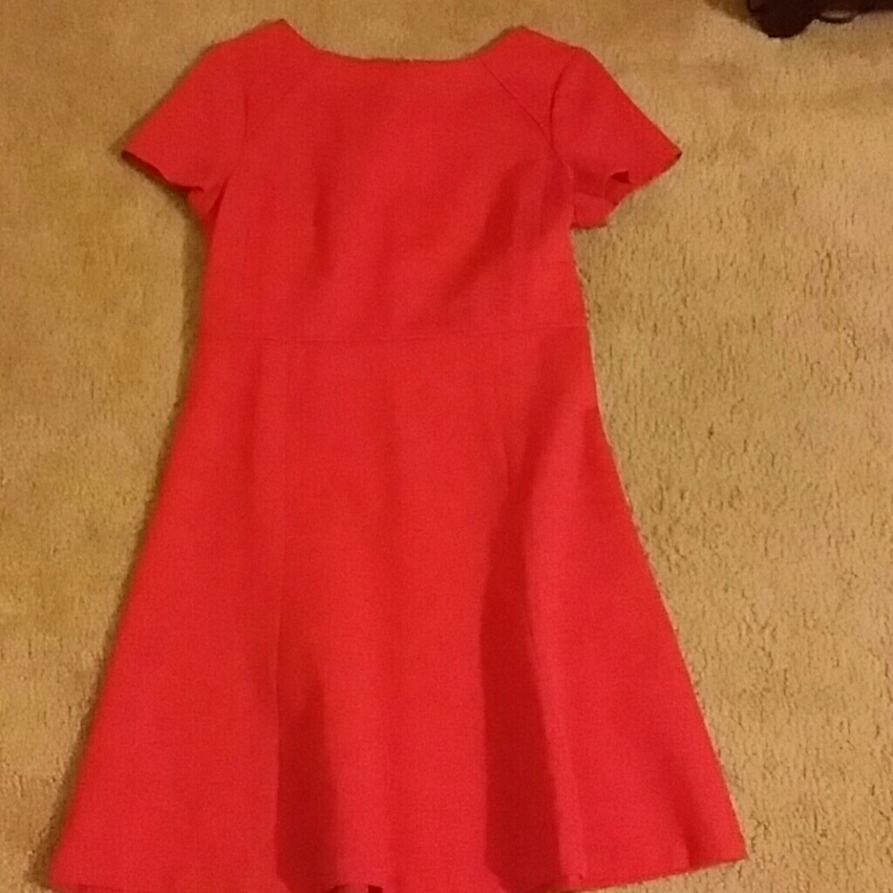 J. Crew Red Fit & Flirty Dress
